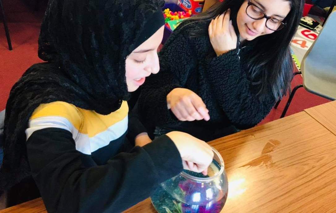 فاطمة وغدير صف خامس